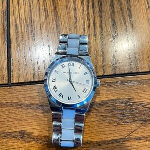 Michael Kors Silver Roman Numeral Watch